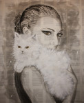 Cats Eyes 1.00 - 1.20 m ink/ English bookpaper 